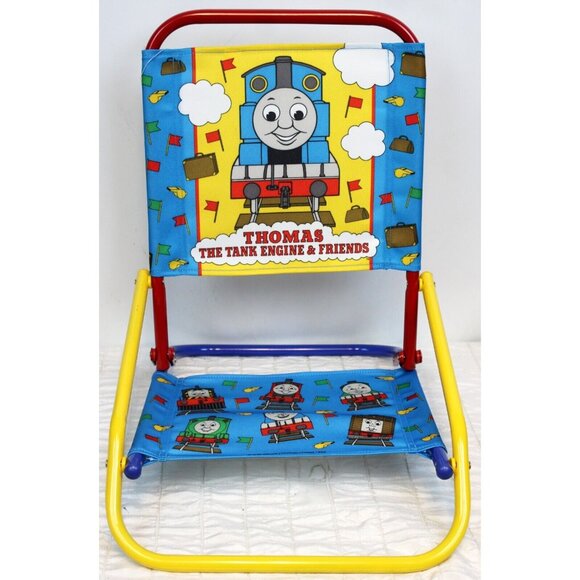 NEW 1999 Thomas The Train Beach Folding Chair Short Leg Low Kids Fabric Henry - Picture 4 of 10